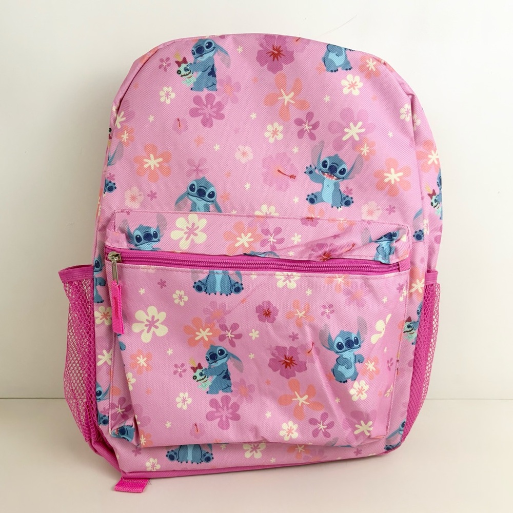 Disney’s Stitch Pink Backpack New With Tags